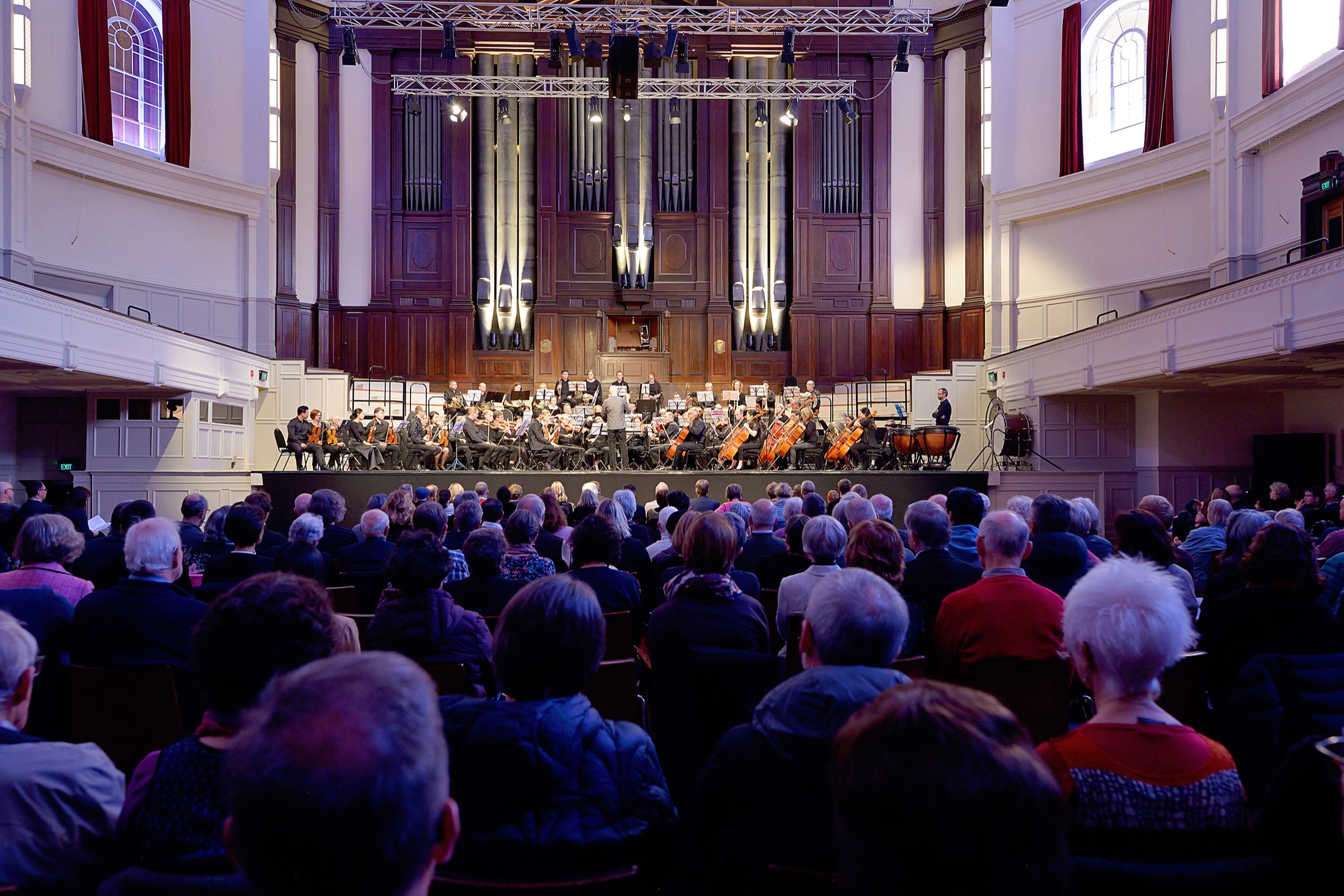 The New Zealand Doctors’ Orchestra performing to an audience