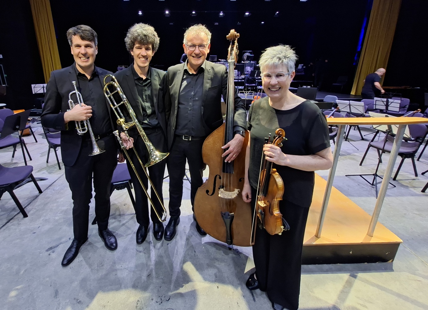 NZDO organisers with their instruments